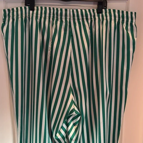 Show Me Your MuMu Classic PJ Pants in spearmint stripe - green & white - Picture 7 of 14